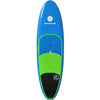 8ft hardtop kids paddle board package the Waterkids Natural. Package includes 8ft sup for children, kids size adjustable paddle, ankle leash & travel bag. High quality blue and green color board specifically made for young paddlers that are as good or better than any adult paddle boards. Free shipping and delivery is offered with this youth paddle board package.