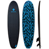 Beginners longboard surfboard for kids and youth surfers. Designed for safety and durability the 7ft foam soft top surfing board is perfect for children who want to go to the beach and catch their first wave and great for experienced surfers who want to catch point break waves and make longboard turns