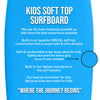 kids soft top surfboard material on the 5'6 reef kids surfboard built by waterkids. safe durable and lightweight ideal for kids teens and children