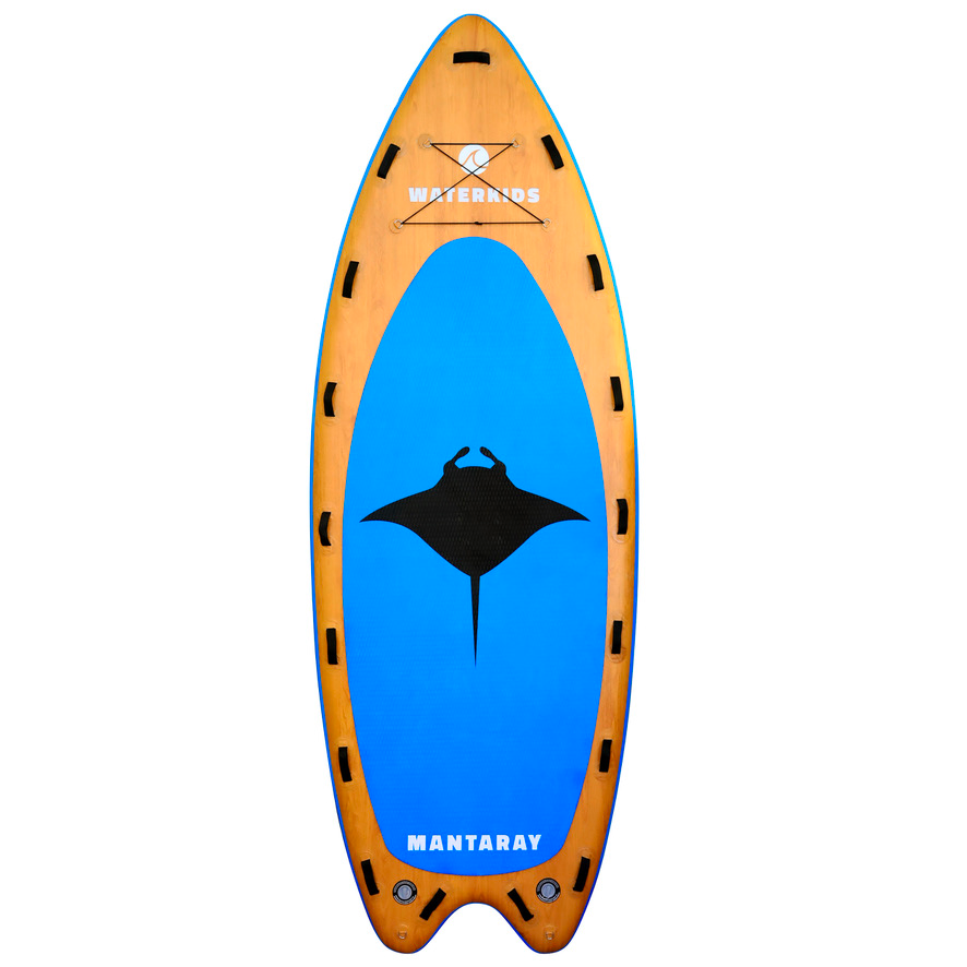 Giant inflatable paddle board 14ft 4 person stand up paddle board made by Waterkids