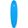 Waterkids 7ft longboard surfboard for kids. Built for beginners learning how to surf and catch waves. Kids foam surfboard with ocean blue top. The best youth longboard designed with the proper rocker and float for children